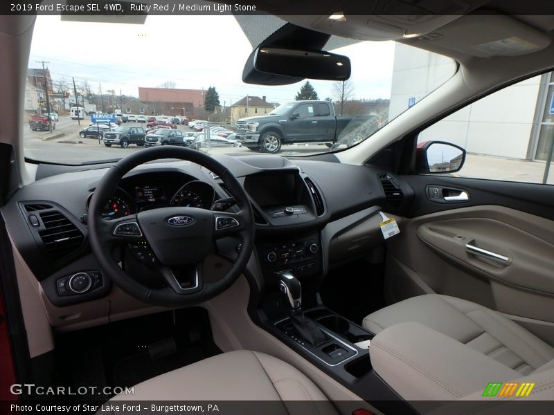 Ruby Red / Medium Light Stone 2019 Ford Escape SEL 4WD