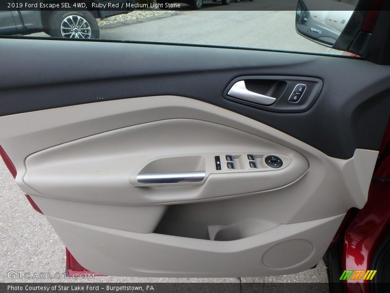 Ruby Red / Medium Light Stone 2019 Ford Escape SEL 4WD