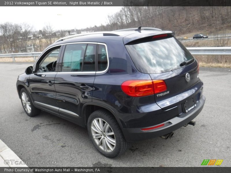 Night Blue Metallic / Black 2012 Volkswagen Tiguan SE 4Motion
