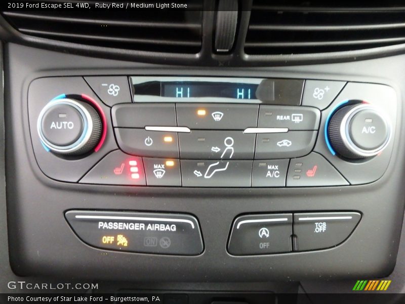 Ruby Red / Medium Light Stone 2019 Ford Escape SEL 4WD
