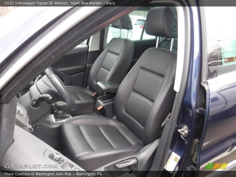 Night Blue Metallic / Black 2012 Volkswagen Tiguan SE 4Motion