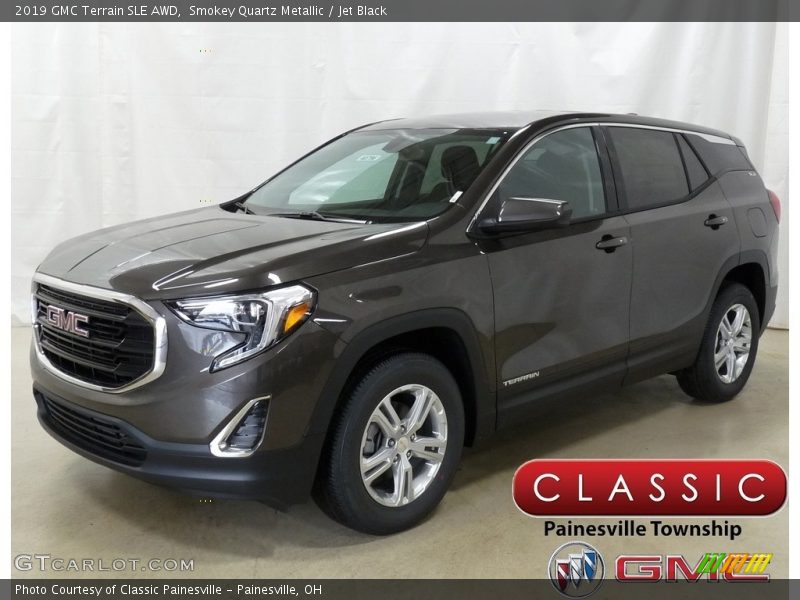 Smokey Quartz Metallic / Jet Black 2019 GMC Terrain SLE AWD