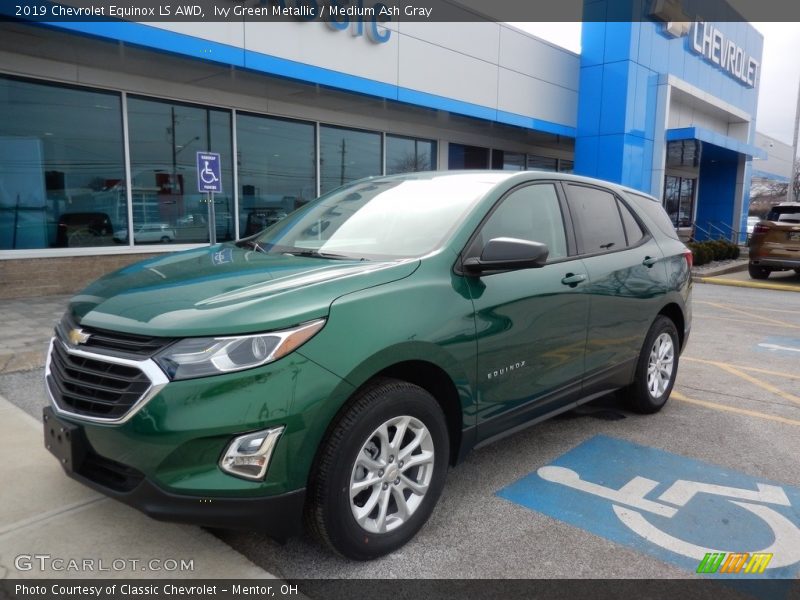Ivy Green Metallic / Medium Ash Gray 2019 Chevrolet Equinox LS AWD