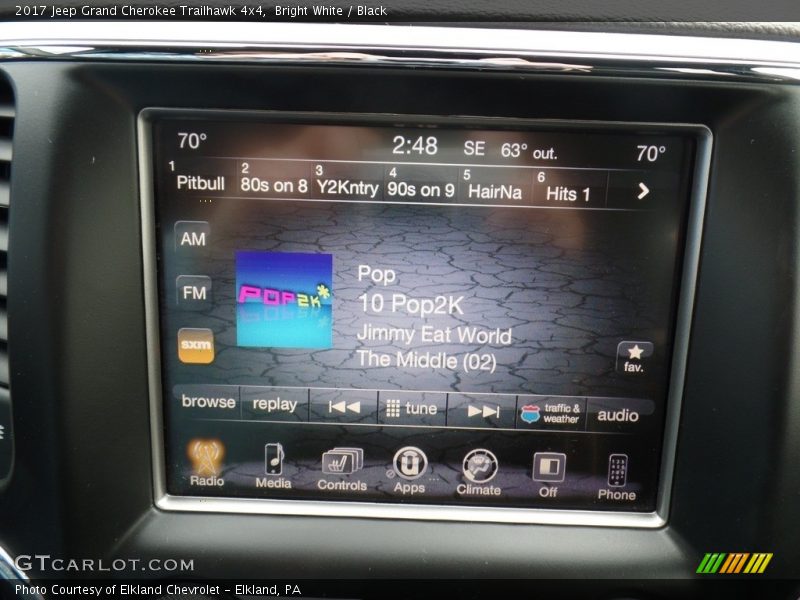 Bright White / Black 2017 Jeep Grand Cherokee Trailhawk 4x4