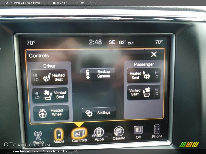 Bright White / Black 2017 Jeep Grand Cherokee Trailhawk 4x4