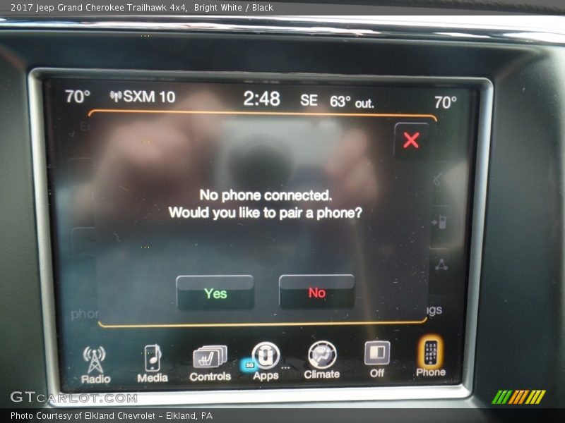 Bright White / Black 2017 Jeep Grand Cherokee Trailhawk 4x4