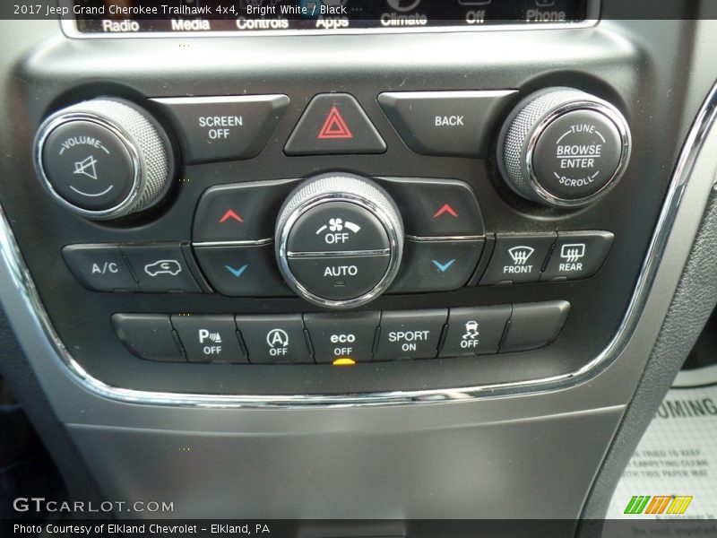 Bright White / Black 2017 Jeep Grand Cherokee Trailhawk 4x4