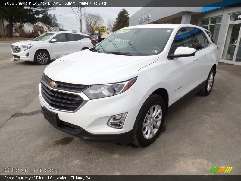 Summit White / Jet Black 2018 Chevrolet Equinox LT AWD