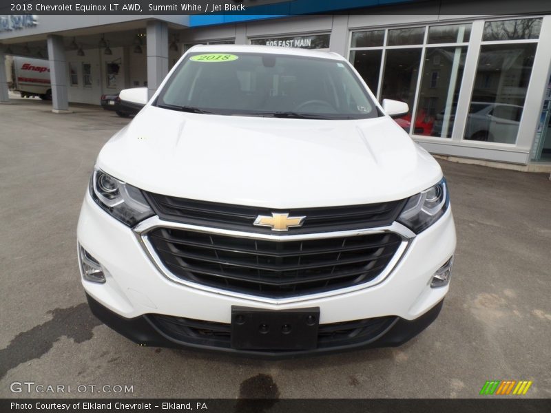Summit White / Jet Black 2018 Chevrolet Equinox LT AWD