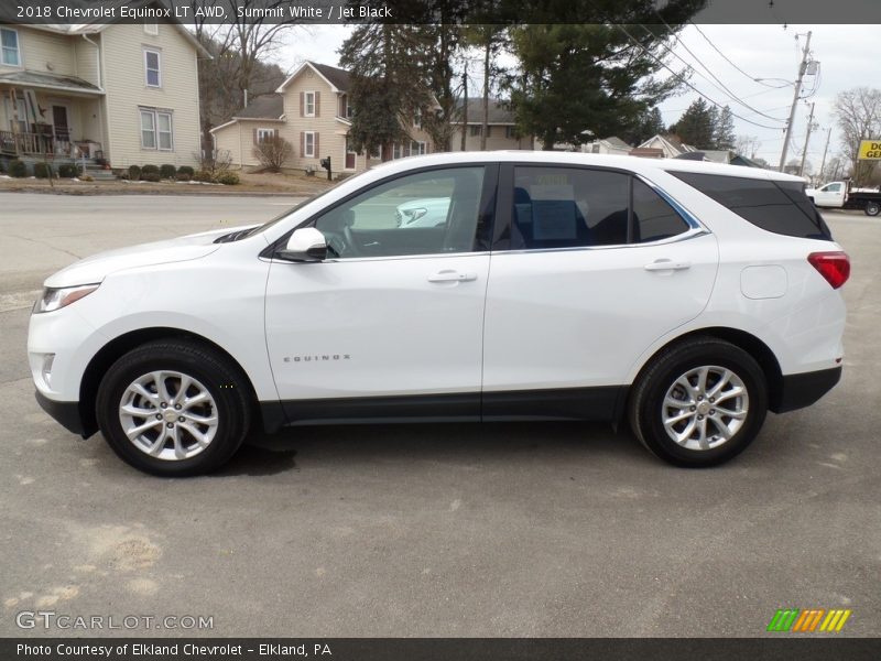 Summit White / Jet Black 2018 Chevrolet Equinox LT AWD