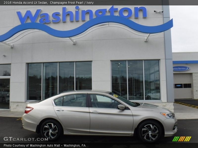 Champagne Frost Pearl / Ivory 2016 Honda Accord LX Sedan