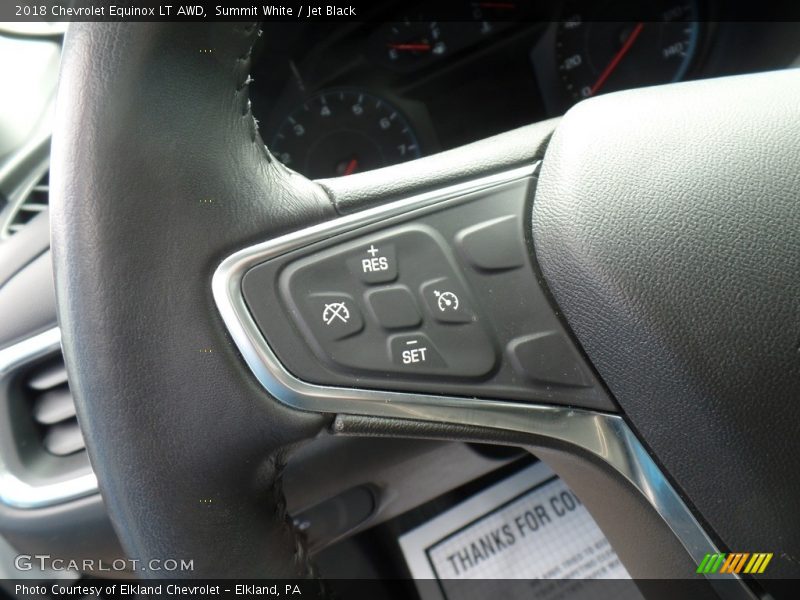 Summit White / Jet Black 2018 Chevrolet Equinox LT AWD