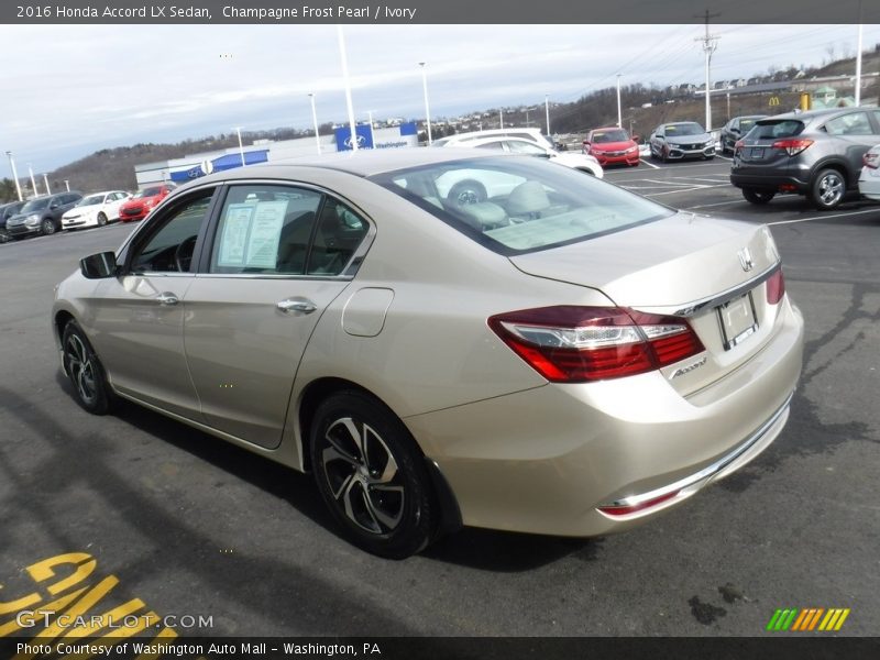 Champagne Frost Pearl / Ivory 2016 Honda Accord LX Sedan