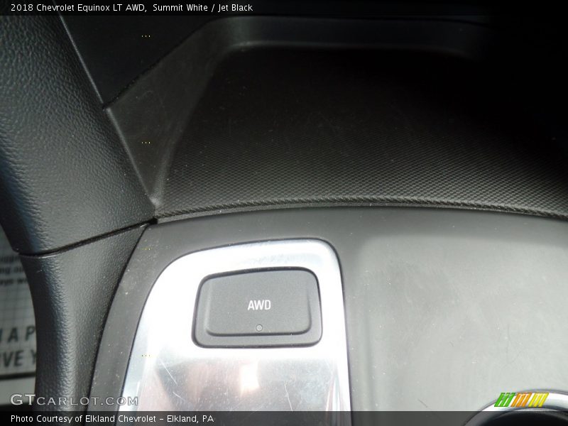 Summit White / Jet Black 2018 Chevrolet Equinox LT AWD
