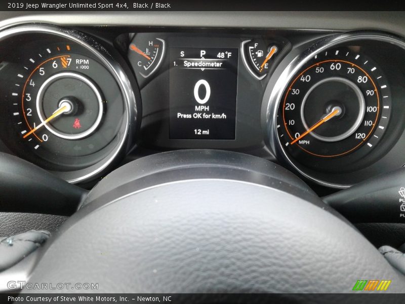 Black / Black 2019 Jeep Wrangler Unlimited Sport 4x4