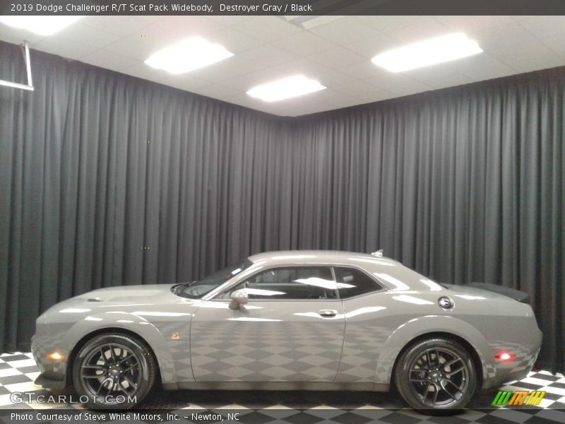 Destroyer Gray / Black 2019 Dodge Challenger R/T Scat Pack Widebody
