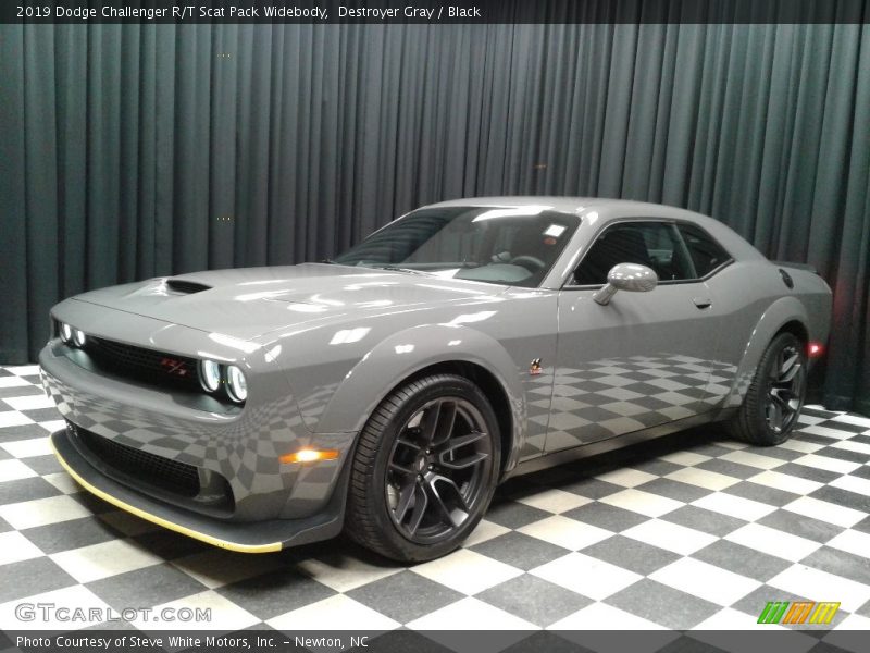 Destroyer Gray / Black 2019 Dodge Challenger R/T Scat Pack Widebody