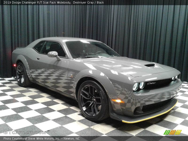 Destroyer Gray / Black 2019 Dodge Challenger R/T Scat Pack Widebody