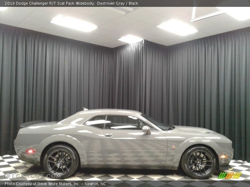Destroyer Gray / Black 2019 Dodge Challenger R/T Scat Pack Widebody