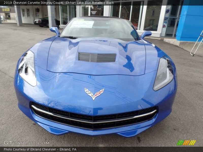 Elkhart Lake Blue Metallic / Black 2019 Chevrolet Corvette Stingray Coupe
