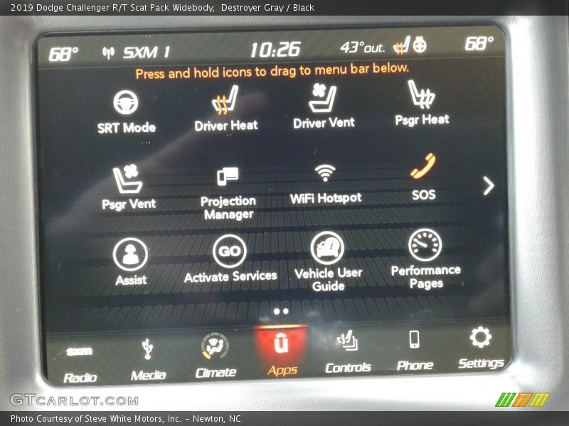 Destroyer Gray / Black 2019 Dodge Challenger R/T Scat Pack Widebody