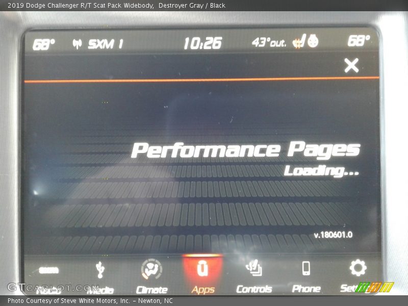 Destroyer Gray / Black 2019 Dodge Challenger R/T Scat Pack Widebody