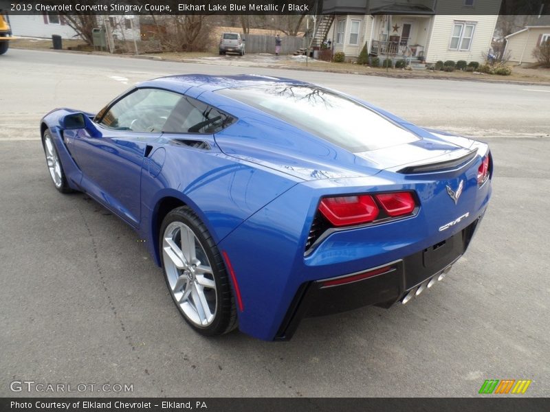 Elkhart Lake Blue Metallic / Black 2019 Chevrolet Corvette Stingray Coupe