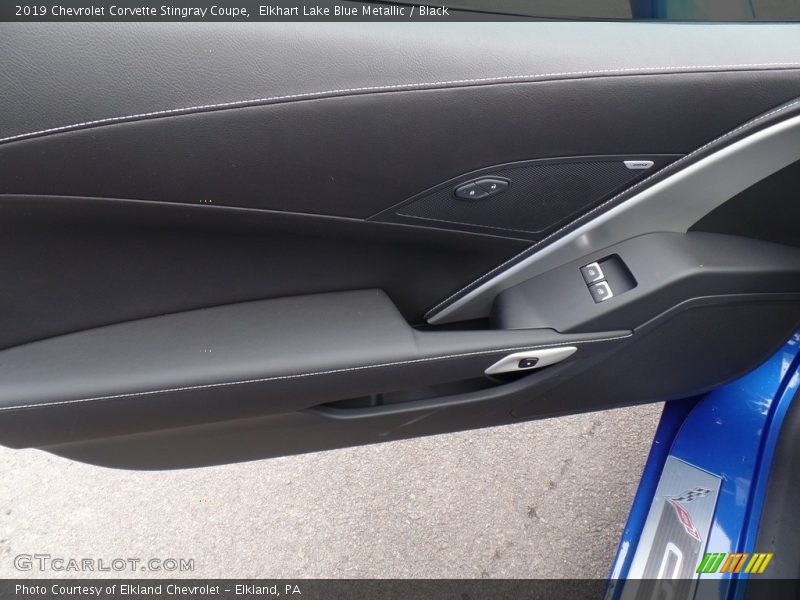 Elkhart Lake Blue Metallic / Black 2019 Chevrolet Corvette Stingray Coupe