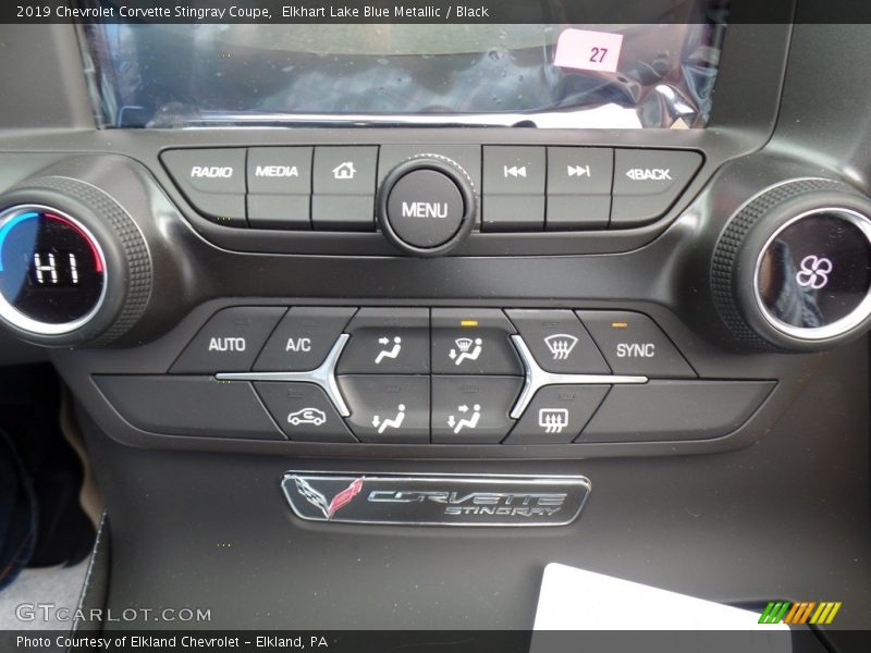 Controls of 2019 Corvette Stingray Coupe