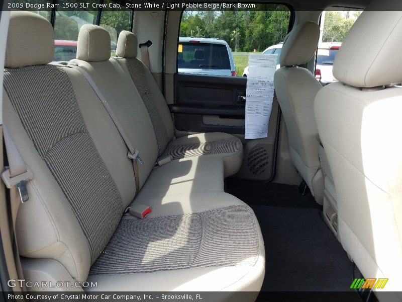 Stone White / Light Pebble Beige/Bark Brown 2009 Dodge Ram 1500 SLT Crew Cab