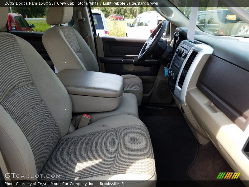 Stone White / Light Pebble Beige/Bark Brown 2009 Dodge Ram 1500 SLT Crew Cab