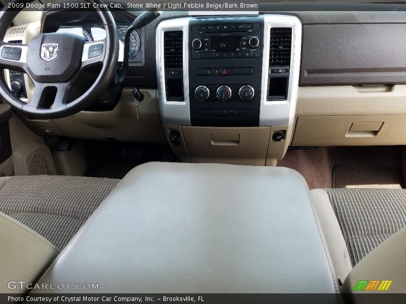 Stone White / Light Pebble Beige/Bark Brown 2009 Dodge Ram 1500 SLT Crew Cab