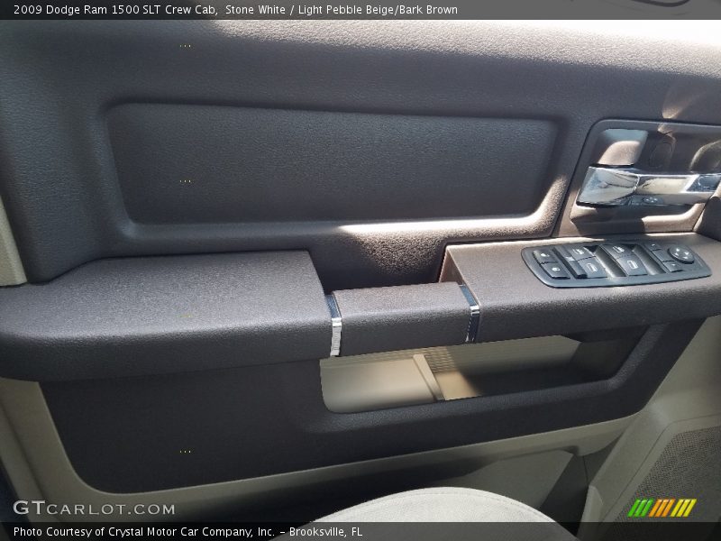 Stone White / Light Pebble Beige/Bark Brown 2009 Dodge Ram 1500 SLT Crew Cab