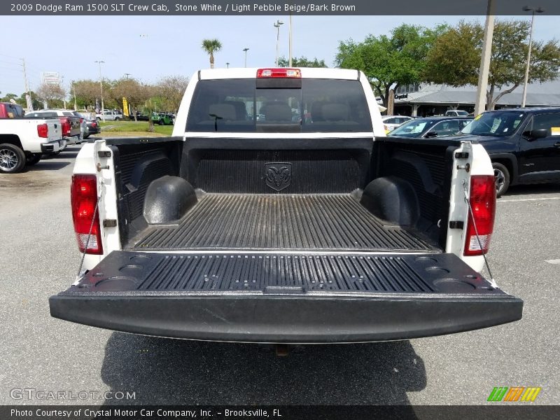 Stone White / Light Pebble Beige/Bark Brown 2009 Dodge Ram 1500 SLT Crew Cab