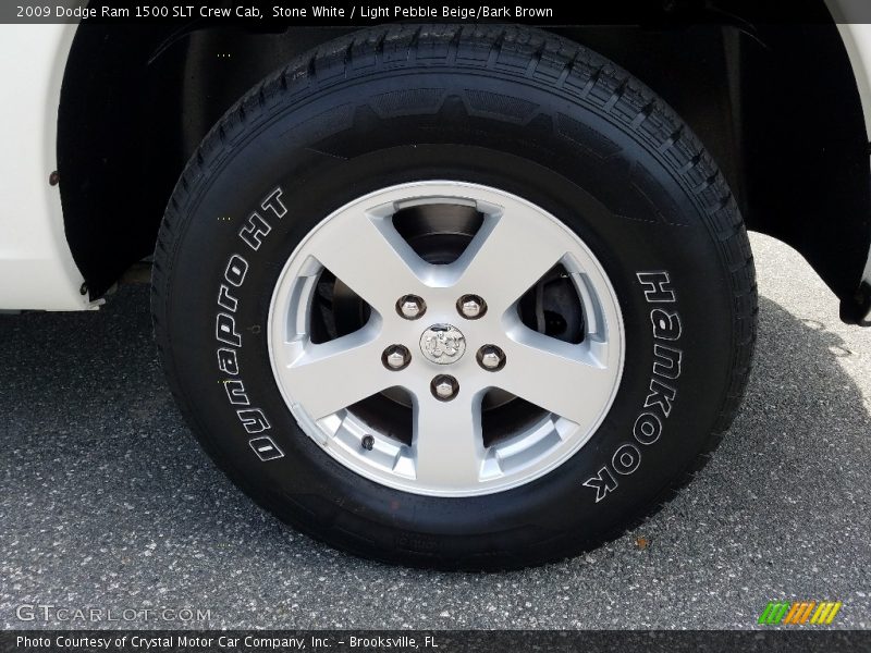 Stone White / Light Pebble Beige/Bark Brown 2009 Dodge Ram 1500 SLT Crew Cab
