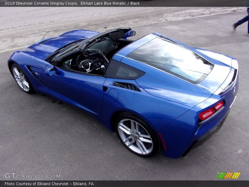 Elkhart Lake Blue Metallic / Black 2019 Chevrolet Corvette Stingray Coupe