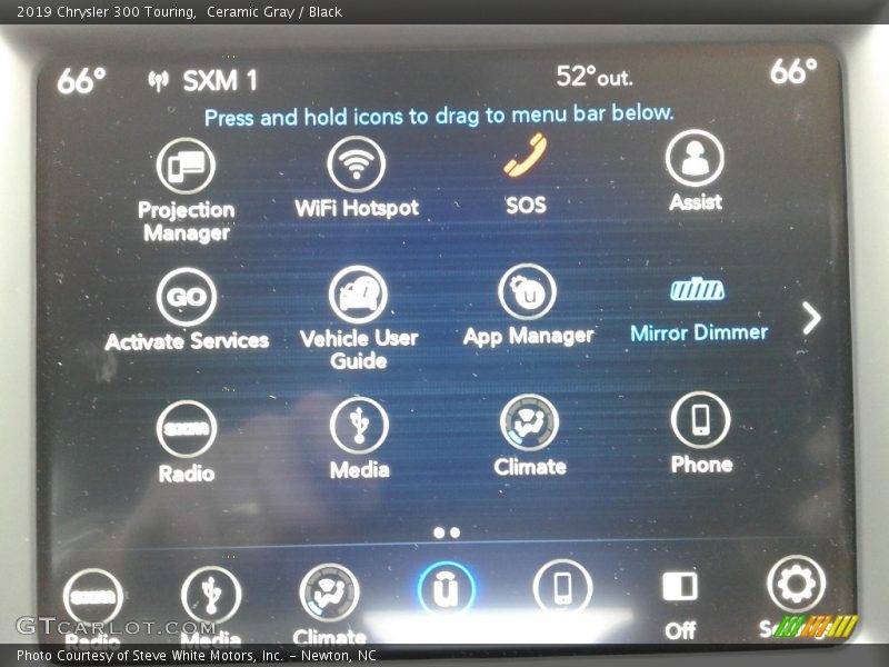 Ceramic Gray / Black 2019 Chrysler 300 Touring