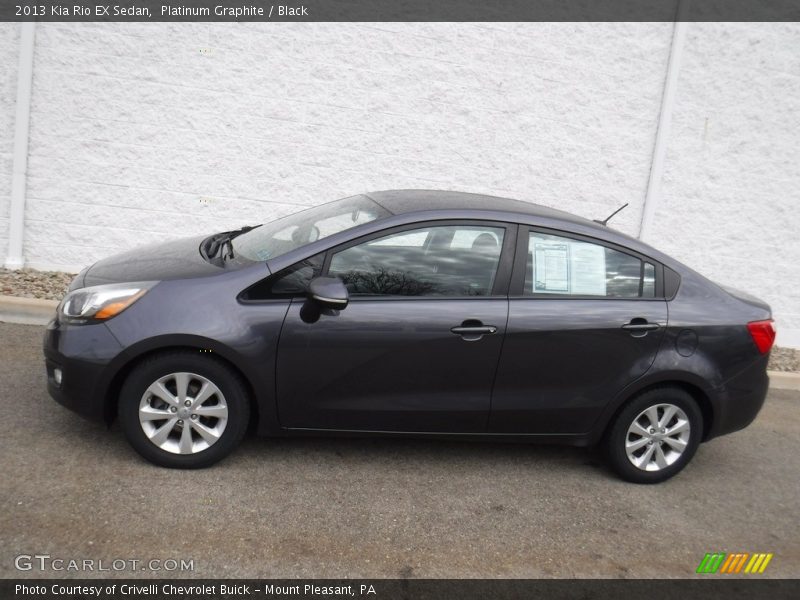 Platinum Graphite / Black 2013 Kia Rio EX Sedan