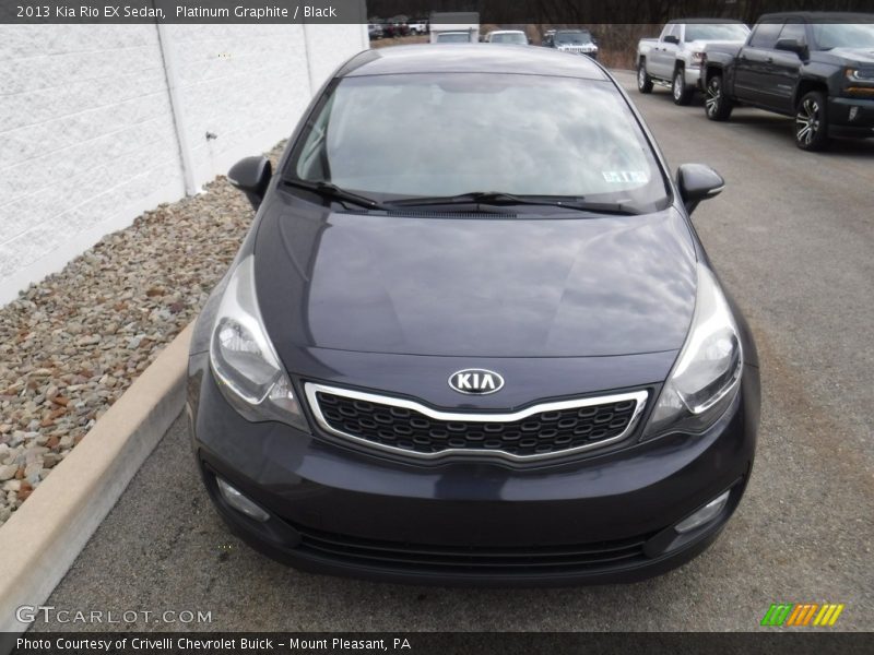 Platinum Graphite / Black 2013 Kia Rio EX Sedan