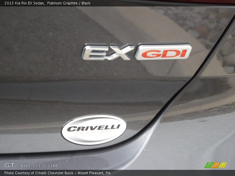 Platinum Graphite / Black 2013 Kia Rio EX Sedan