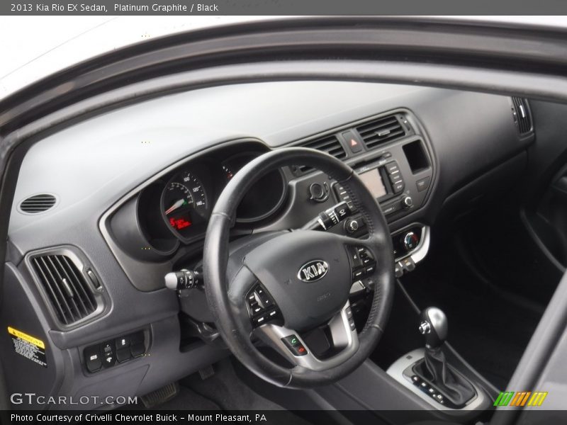 Platinum Graphite / Black 2013 Kia Rio EX Sedan