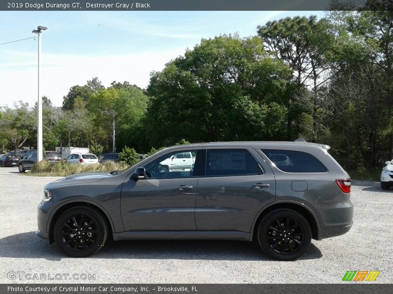 Destroyer Gray / Black 2019 Dodge Durango GT