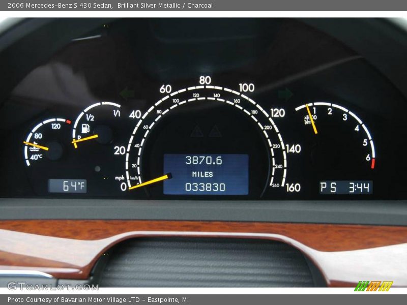 Brilliant Silver Metallic / Charcoal 2006 Mercedes-Benz S 430 Sedan