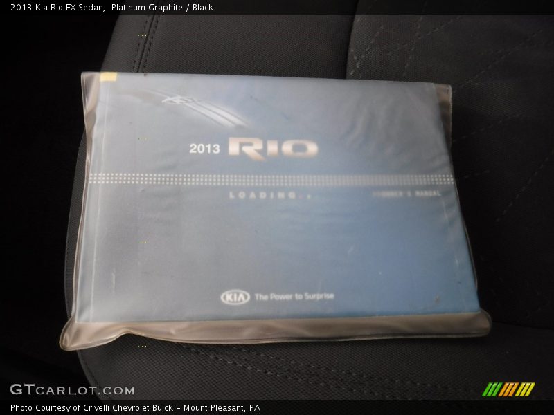 Platinum Graphite / Black 2013 Kia Rio EX Sedan