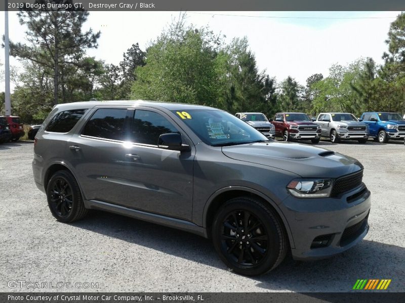 Destroyer Gray / Black 2019 Dodge Durango GT