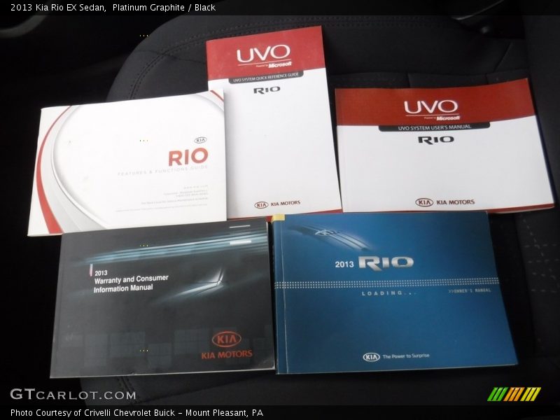 Platinum Graphite / Black 2013 Kia Rio EX Sedan