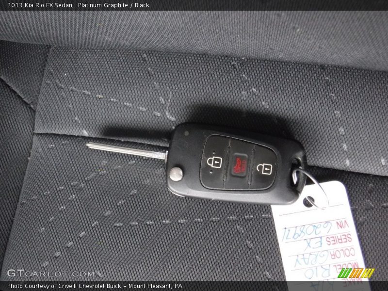 Platinum Graphite / Black 2013 Kia Rio EX Sedan