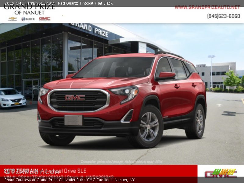 Red Quartz Tintcoat / Jet Black 2019 GMC Terrain SLE AWD