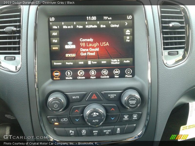 Destroyer Gray / Black 2019 Dodge Durango GT
