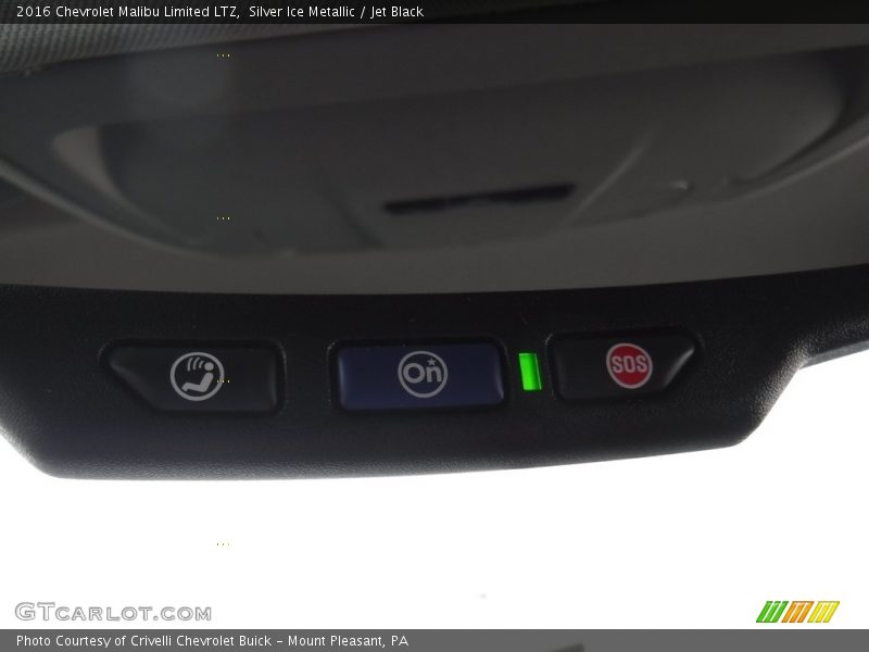 Silver Ice Metallic / Jet Black 2016 Chevrolet Malibu Limited LTZ